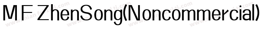 MF ZhenSong(Noncommercial) Regular字体转换